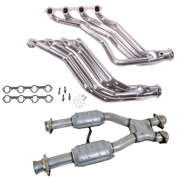 BBK 79-93 Ford Mustang 5.0L 1-3/4 Long Tube Headers w/High Flow Catted X-Pipe (Silver Ceramic) - Premium Headers & Manifolds from BBK - Just 5254.58 SR! Shop now at Motors