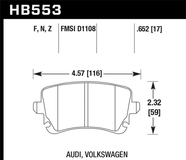 Hawk Performance Ceramic Street Brake Pads - Premium Brake Pads - Performance from Hawk Performance - Just 523.24 SR! Shop now at Motors