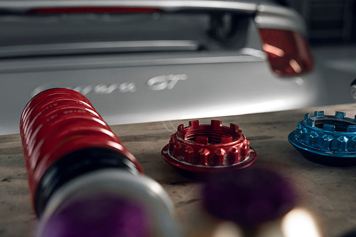 KW 04-05 Porsche Carrera GT Special Edition HLS4 V5 Coilover Kit w/ Red & Blue Springs - Premium Lift Kits from KW - Just 87369.50 SR! Shop now at Motors