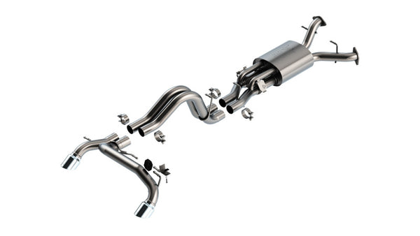 Borla 22-24 Ford Bronco Raptor V6 Turbo AT 2WD / 4WD ATAK Catback Exhaust w/ 4in Chrome Tips - Premium Catback from Borla - Just 10390.19 SR! Shop now at Motors