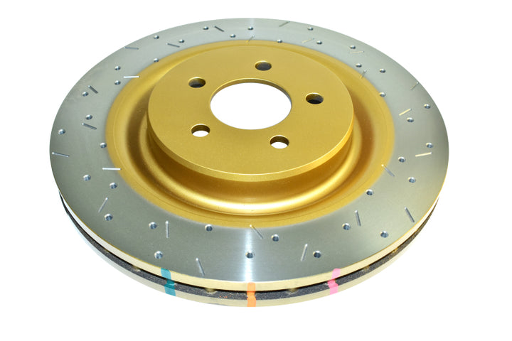 DBA 2016+ Holden RG Colorado / Trailblazer Rear 4000 Series XS Drilled & Slotted Gold Brake Rotor - Premium Brake Rotors - Slot & Drilled from DBA - Just 1069.71 SR! Shop now at Motors