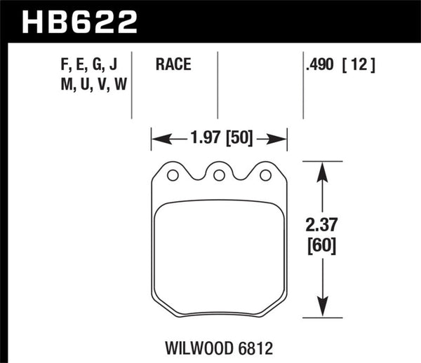 Hawk DTC-50 Brake Pads DLS 6812 - Premium Brake Pads - Racing from Hawk Performance - Just 605.24 SR! Shop now at Motors