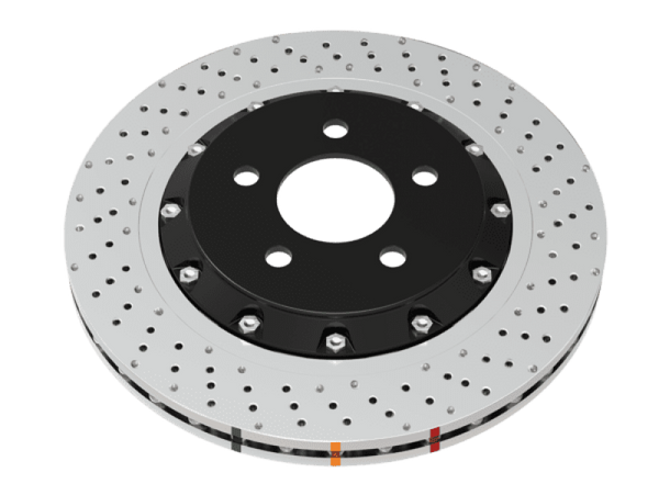 DBA 22-23 Hyundai Kona N Front 5000 Series 2-Piece Drilled Rotor w/Black Hat - Premium Brake Rotors - 2 Piece from DBA - Just 2826.85 SR! Shop now at Motors