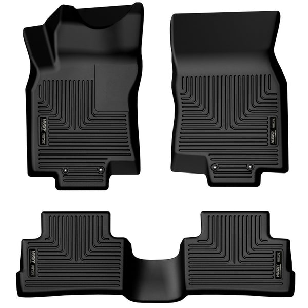 Husky Liners 17-22 Nissan Rogue Sport Weatherbeater Black Front & 2nd Seat Floor Liners