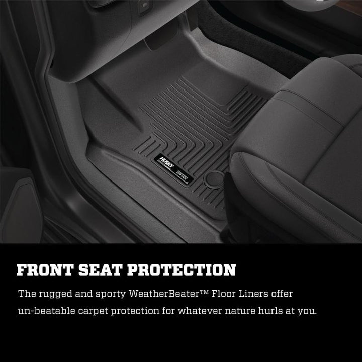 Husky Liners 20-22 Ford Transit Connect WeatherBeater Black Front Floor Liners - Premium Floor Mats - Rubber from Husky Liners - Just 337.76 SR! Shop now at Motors