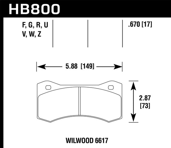 Hawk Wilwood 7420 DTC-60 Race Brake Pads - Premium Brake Pads - Racing from Hawk Performance - Just 1582.47 SR! Shop now at Motors