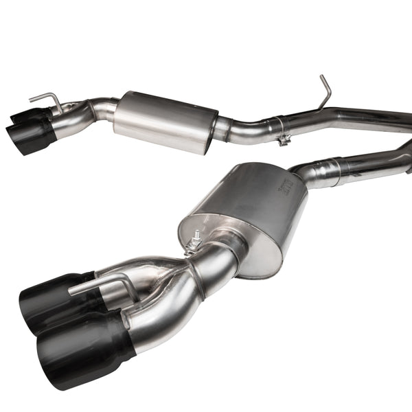Kooks 2016+ Chevrolet Camaro SS LT1 6.2L 3in Exhaust w/ Catted X-Pipe 4in Black Slash Cut Quad Tips - Premium Header Back from Kooks Headers - Just 13973.95 SR! Shop now at Motors