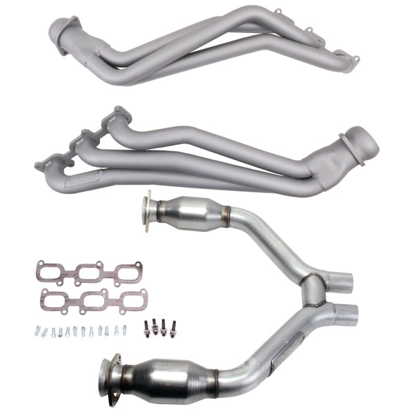 BBK 15-17 Ford Mustang V6 1-3/4 Long Tube Headers w/High Flow Catted H Pipe (Ti Ceramic) - Premium Headers & Manifolds from BBK - Just 4503.92 SR! Shop now at Motors