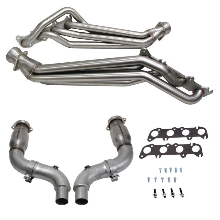 BBK 15-23 Ford Mustang GT 1-3/4 Long Tube Headers w/High Flow Catted Mid Pipe (304SS) - Premium Headers & Manifolds from BBK - Just 6192.91 SR! Shop now at Motors