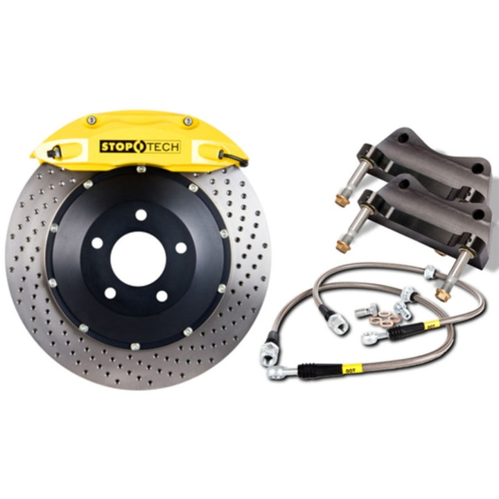 StopTech 08-13 BMW M3/11-12 1M Coupe Front BBK w/ Yellow ST-60 Calipers Drilled 380x35mm Rotor - Premium Big Brake Kits from Stoptech - Just 14856.45 SR! Shop now at Motors