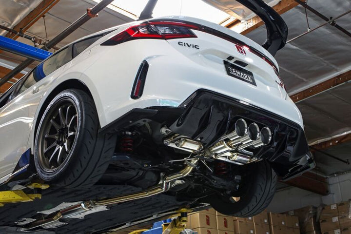 Remark 2023+ Honda Civic Type-R (FL5) Triple Tip Catback Exhaust w/ Triple Tip & Front Pipe - Premium Catback from Remark - Just 9211.66 SR! Shop now at Motors