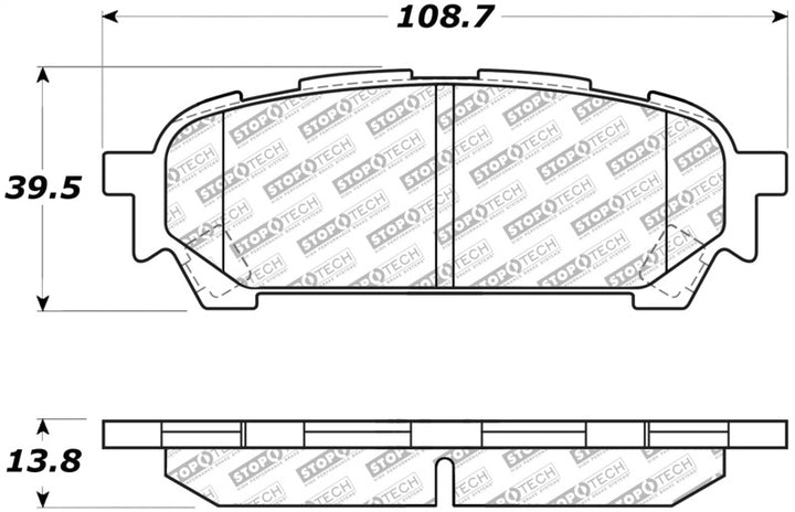 StopTech Street Select Brake Pads - Front - Premium Brake Pads - OE from Stoptech - Just 165.21 SR! Shop now at Motors