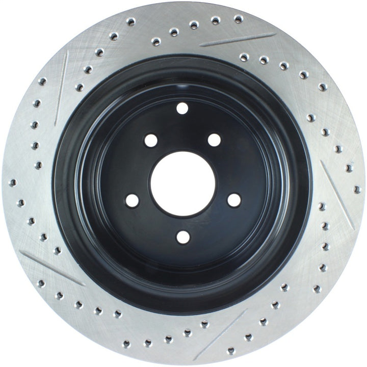 StopTech 09 Infiniti FX50 SportStop Slotted & Drilled Rear Left Rotor - Premium Brake Rotors - Slot & Drilled from Stoptech - Just 795.45 SR! Shop now at Motors