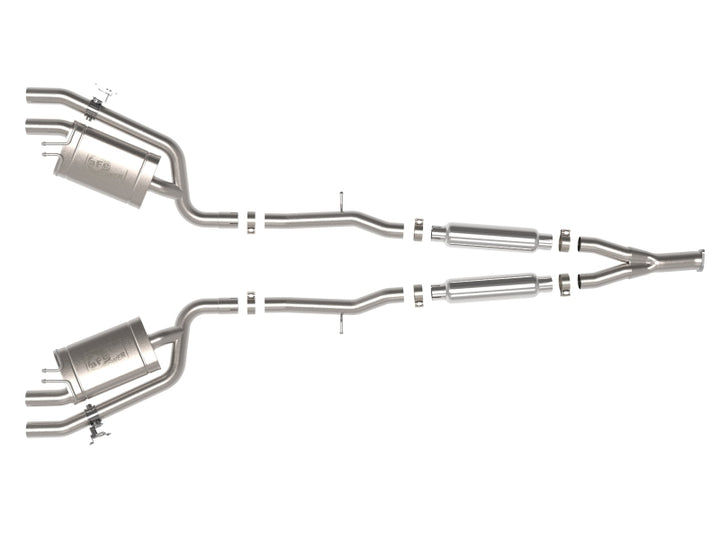 aFe Gemini XV 3in to Dual 2-1/2in 304 SS Cat-Back Exhaust w/ Cut-Out 18-21 Kia Stinger L4-2.0L (t) - Premium Catback from aFe - Just 7352.70 SR! Shop now at Motors