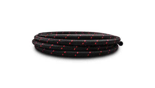 Vibrant -12 AN Two-Tone Black/Red Nylon Braided Flex Hose (20 foot roll) - Premium Hoses from Vibrant - Just 750.29 SR! Shop now at Motors