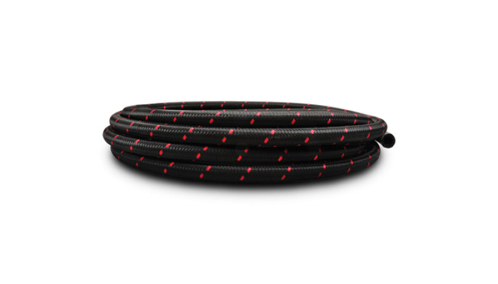 Vibrant -12 AN Two-Tone Black/Red Nylon Braided Flex Hose (20 foot roll) - Premium Hoses from Vibrant - Just 750.22 SR! Shop now at Motors