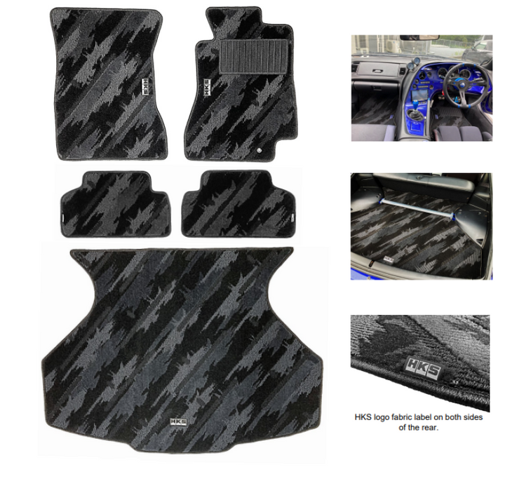 HKS FLOOR MATS JZA80 FULL SET OCT RHD - Premium Floor Mats Carpeted from HKS - Just 2065.71 SR! Shop now at Motors