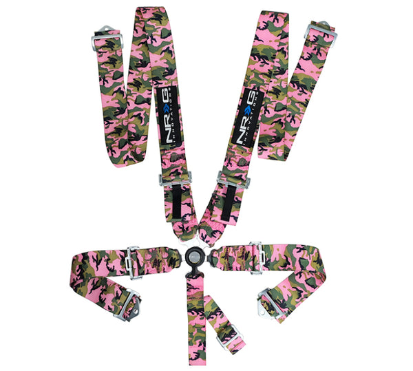 NRG SFI 16.1 5pt 3in. Seat Belt Harness/ Cam Lock - Pink Camo - Premium Seat Belts & Harnesses from NRG - Just 525.82 SR! Shop now at Motors