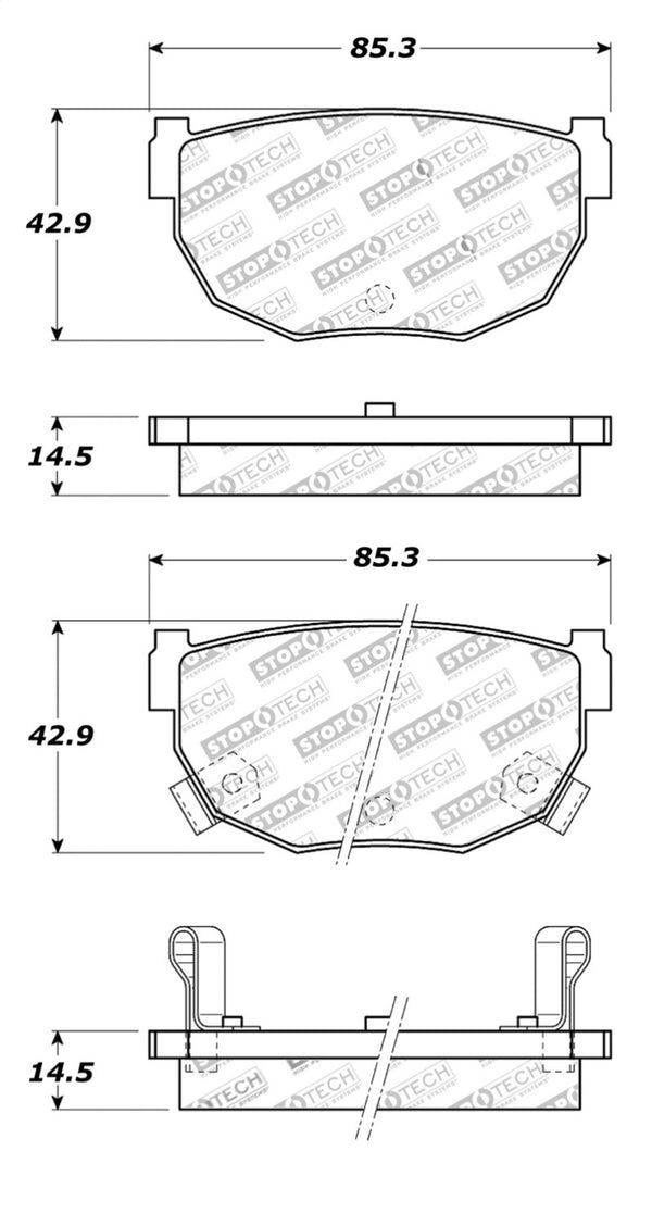 StopTech Street Touring 89-98 240SX Rear Brake Pads - Premium Brake Pads - OE from Stoptech - Just 255.82 SR! Shop now at Motors