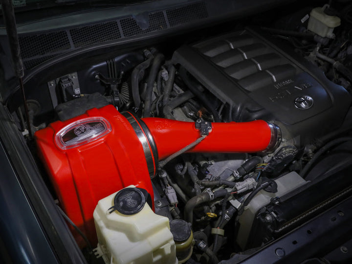 aFe 07-21 Toyota Tundra V8 5.7L Momentum GT Red Edition Cold Air Intake System w/ Pro DRY S Filter - Premium Cold Air Intakes from aFe - Just 1944.23 SR! Shop now at Motors