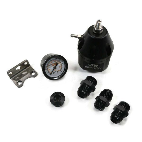 DeatschWerks DWR2000 AFPR + Pressure Gauge + 10AN Fittings - Anodized Black - Premium Fuel Pressure Regulators from DeatschWerks - Just 897.04 SR! Shop now at Motors