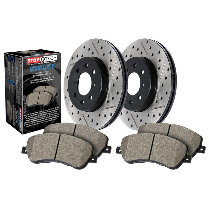 StopTech Street Axle Pack Drilled & Slotted - Front - Premium Brake Rotors - Slot & Drilled from Stoptech - Just 1967.23 SR! Shop now at Motors