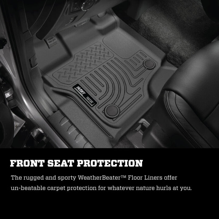 Husky Liners 21-23 Toyota Sienna WeatherBeater Second Row Floor Liners Black - Premium Floor Mats - Rubber from Husky Liners - Just 383.06 SR! Shop now at Motors