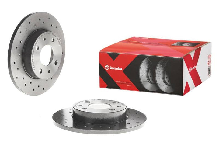 Brembo 2006 BMW 325i/07-13 328i Rear Premium Xtra Cross Drilled UV Coated Rotor - Premium Brake Rotors - Drilled from Brembo OE - Just 375.33 SR! Shop now at Motors