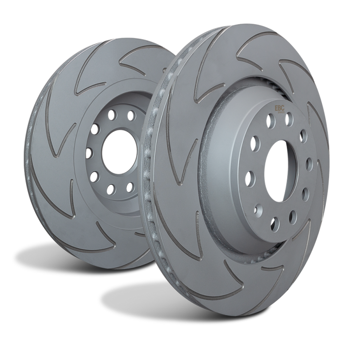 EBC 2021+ Hyundai Santa Cruz 2.5L/2.5T (Incl AWD) RK Series Premium Front Rotors - Premium Brake Rotors - Slotted from EBC - Just 1004.44 SR! Shop now at Motors