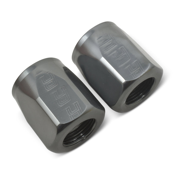 Russell Hose End Socket -8 AN Polished & Gray Anodized (2 Pack) - Premium Fittings from Russell - Just 26.11 SR! Shop now at Motors