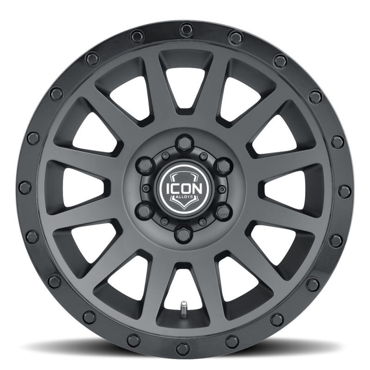 ICON Compression 18x9 5x150 25mm Offset 6in BS 110.1mm Bore Double Black Wheel - Premium Wheels - Cast from ICON - Just 1227.13 SR! Shop now at Motors