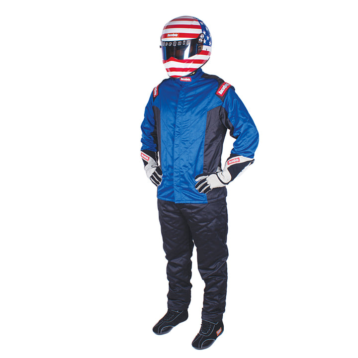 RaceQuip Blue Chevron-5 Jacket SFI-5 - Medium - Premium Racing Jackets from Racequip - Just 1006.38 SR! Shop now at Motors