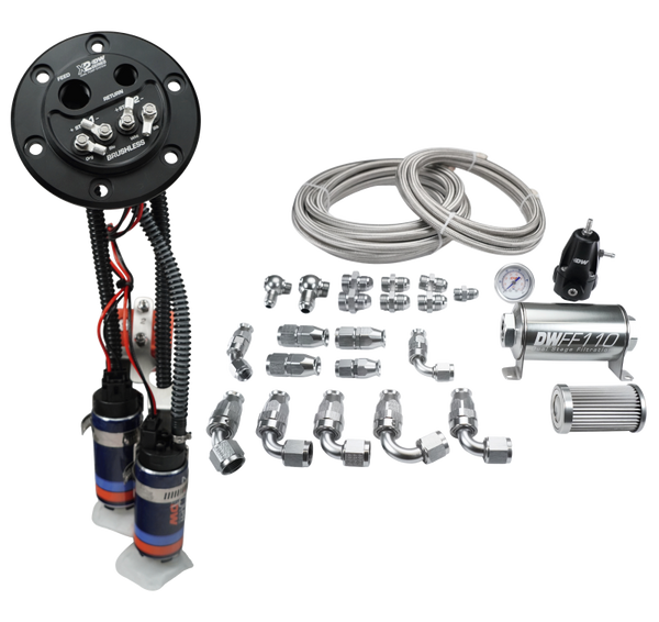 Deatschwerks X2 Series Fuel Pump Hanger w/ Dual DW420 Pumps/PTFE Plumbing kit for 92-00 Honda Civic - Premium Fuel Pumps from DeatschWerks - Just 5363.47 SR! Shop now at Motors