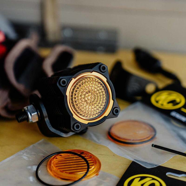 KC HiLiTES FLEX ERA 1 Performance Yellow Flood Beam Lens - Premium Light Accessories and Wiring from KC HiLiTES - Just 37.52 SR! Shop now at Motors