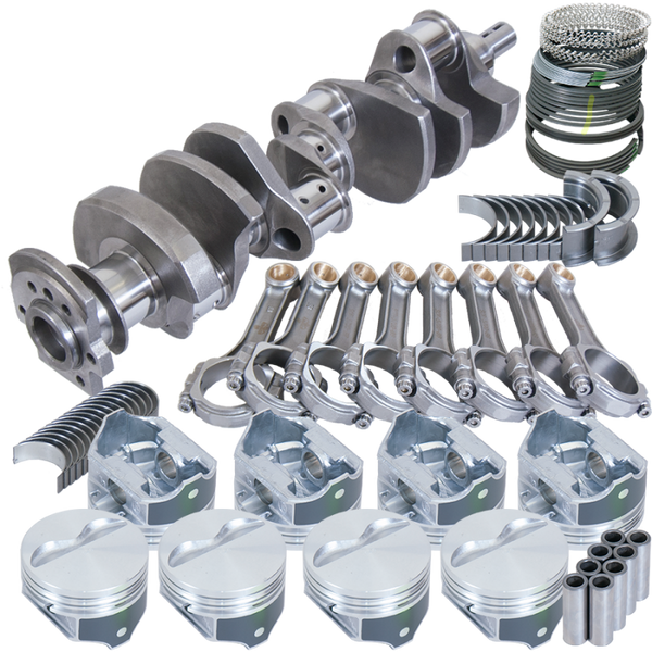 Eagle Chevy 350 2Pc 3.750in Crank 5.700in I-Beam Rod -5cc Flat Top 4.030in Pistons Balanced Assembly