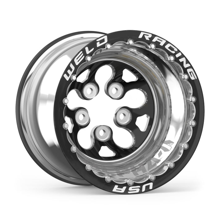 Weld Alpha-1 15x10 / 5x5 BP / 3in. BS Black Wheel - Black Double Beadlock MT - Premium Wheels - Forged from Weld - Just 6775.47 SR! Shop now at Motors