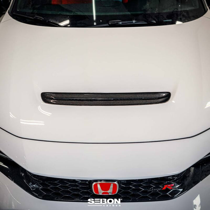 Seibon 2023 Honda Civic Type R Carbon Fiber Hood Scoop - Premium Hood Vents from Seibon - Just 2528.69 SR! Shop now at Motors