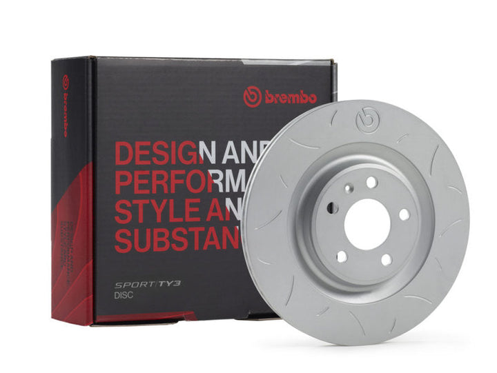 Brembo 2014 Audi TT Rear TY3 Sport Disc Rotor - 272X10 - Premium Brake Rotors - Slotted from Brembo - Just 304.20 SR! Shop now at Motors