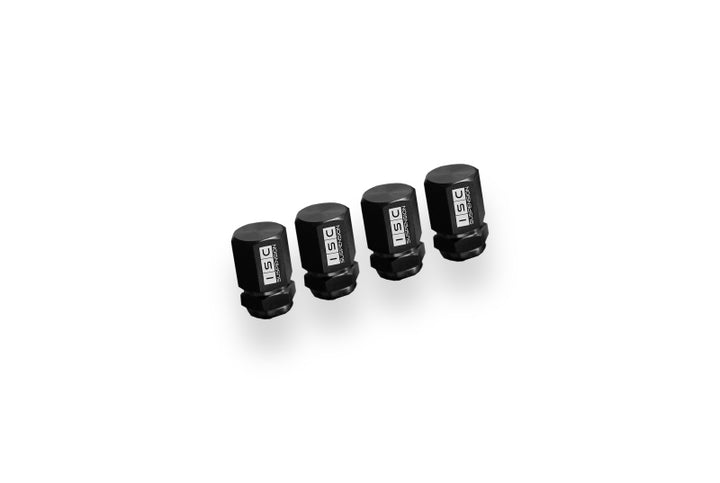 ISC Suspension Titanium Valve Stem Caps (Set of 4) - Black - Premium Uncategorized from ISC Suspension - Just 100.36 SR! Shop now at Motors
