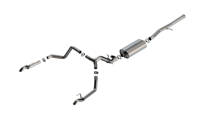 Borla 2024 Chevrolet/GMC 1500 ZR2 & AT4X 6.2L V8 4WD 4DR Touring Catback Exhaust w/ Turndown Tips - Premium Catback from Borla - Just 5850.45 SR! Shop now at Motors