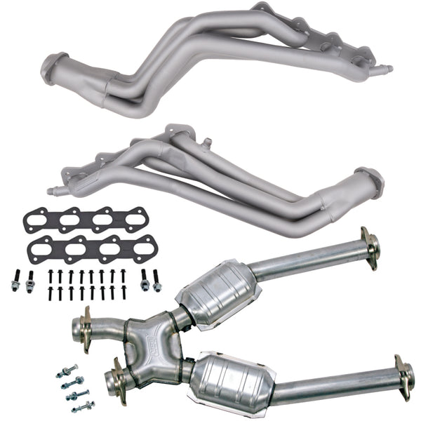 BBK 96-98 Ford Mustang Cobra 4.6L 1-5/8 Long Tube Headers w/High Flow Catted X-Pipe (Ti Ceramic) - Premium Headers & Manifolds from BBK - Just 5141.98 SR! Shop now at Motors