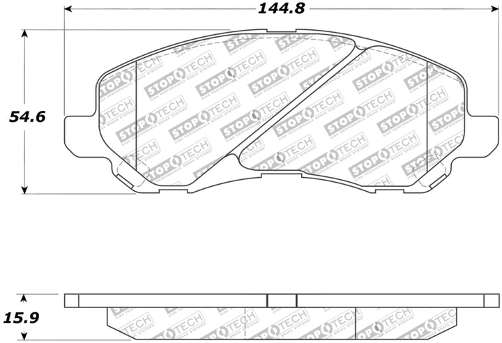 StopTech Street Touring 07-10 Jeep Compass/Patriot Front Brake Pads - Premium Brake Pads - OE from Stoptech - Just 324.07 SR! Shop now at Motors