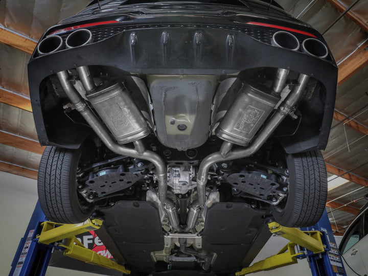 aFe Gemini XV 3in to Dual 2-1/2in 304 SS Cat-Back Exhaust w/ Cut-Out 18-21 Kia Stinger L4-2.0L (t) - Premium Catback from aFe - Just 7352.70 SR! Shop now at Motors