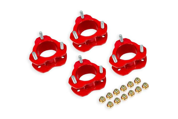 BMR 21-25 Ford Bronco (Exc. Bronco Sport) 2in Leveling Kit - Red - Premium Bushing Kits from BMR Suspension - Just 722.39 SR! Shop now at Motors