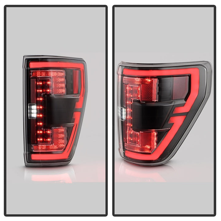 Spyder 21-23 Ford F150 (Halogen w/ Blind Spot) Full LED Tail Lights - Black (ALT-YD-FF15021HALBS-BK) - Premium Tail Lights from SPYDER - Just 2216.28 SR! Shop now at Motors