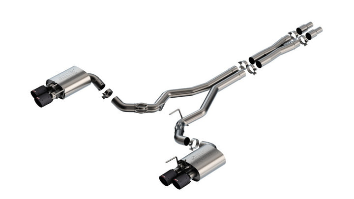 Borla 2024 Ford Mustang GT 5.0L V8 w/ Active Exhaust ATAK Cat-Back Exhaust System - Carbon Fiber - Premium Catback from Borla - Just 11511.70 SR! Shop now at Motors