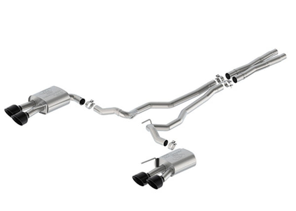 Ford Racing 2024 Mustang 5.0L Extreme Non-Active Cat-Back Exhaust w/Valance - Black Tip - Premium Catback from Ford Racing - Just 10232.51 SR! Shop now at Motors