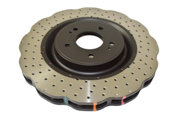 DBA 08-16 Mitsubishi Lancer Evolution Rear 4000 Series Drilled Wavey Rotor - Premium Brake Rotors - Drilled from DBA - Just 1073.58 SR! Shop now at Motors