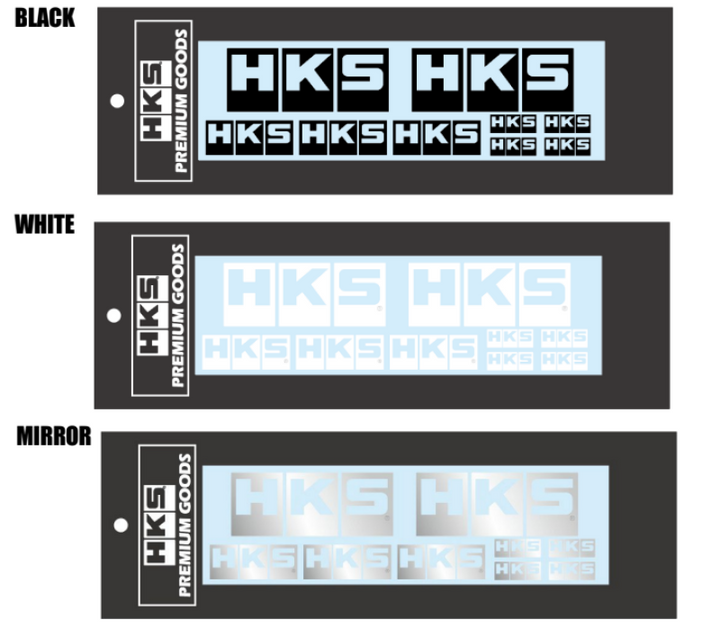 HKS LOGO Sticker a la carte WHITE - Premium Stickers/Decals/Banners from HKS - Just 45.05 SR! Shop now at Motors