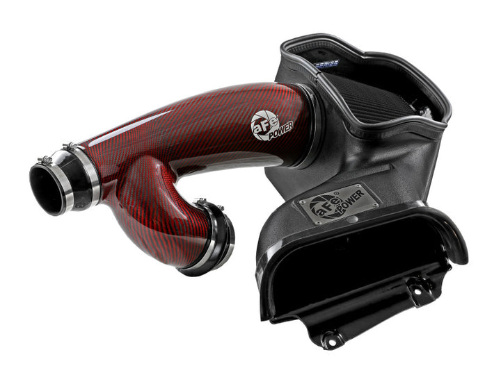 aFe 17-24 Ford F-150 Track Series Red Kevlar Carbon Fiber C/A Intake System w/Black Pro 5R Filter - Premium Cold Air Intakes from aFe - Just 3471.35 SR! Shop now at Motors
